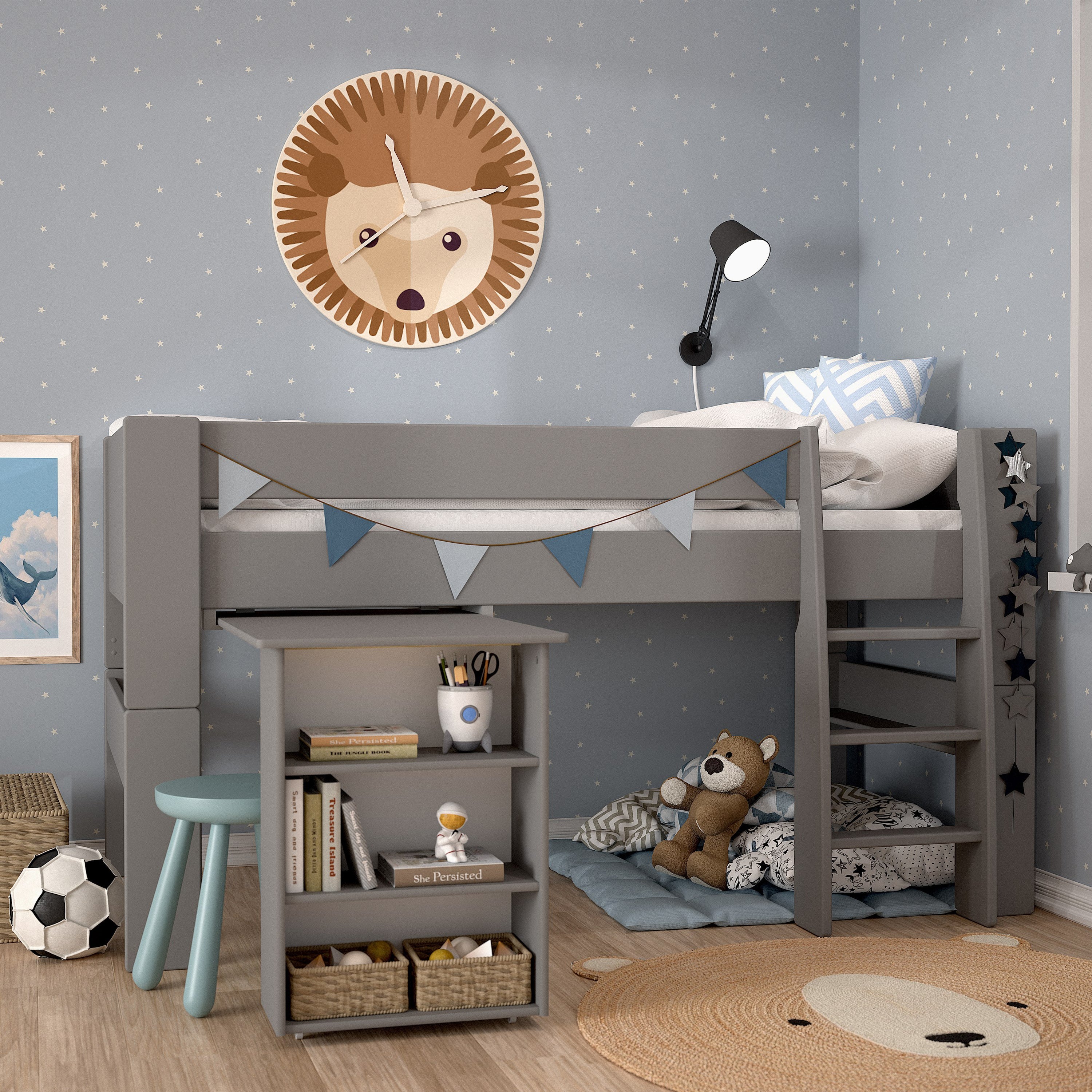Steens for Kids Mid Sleeper Grey