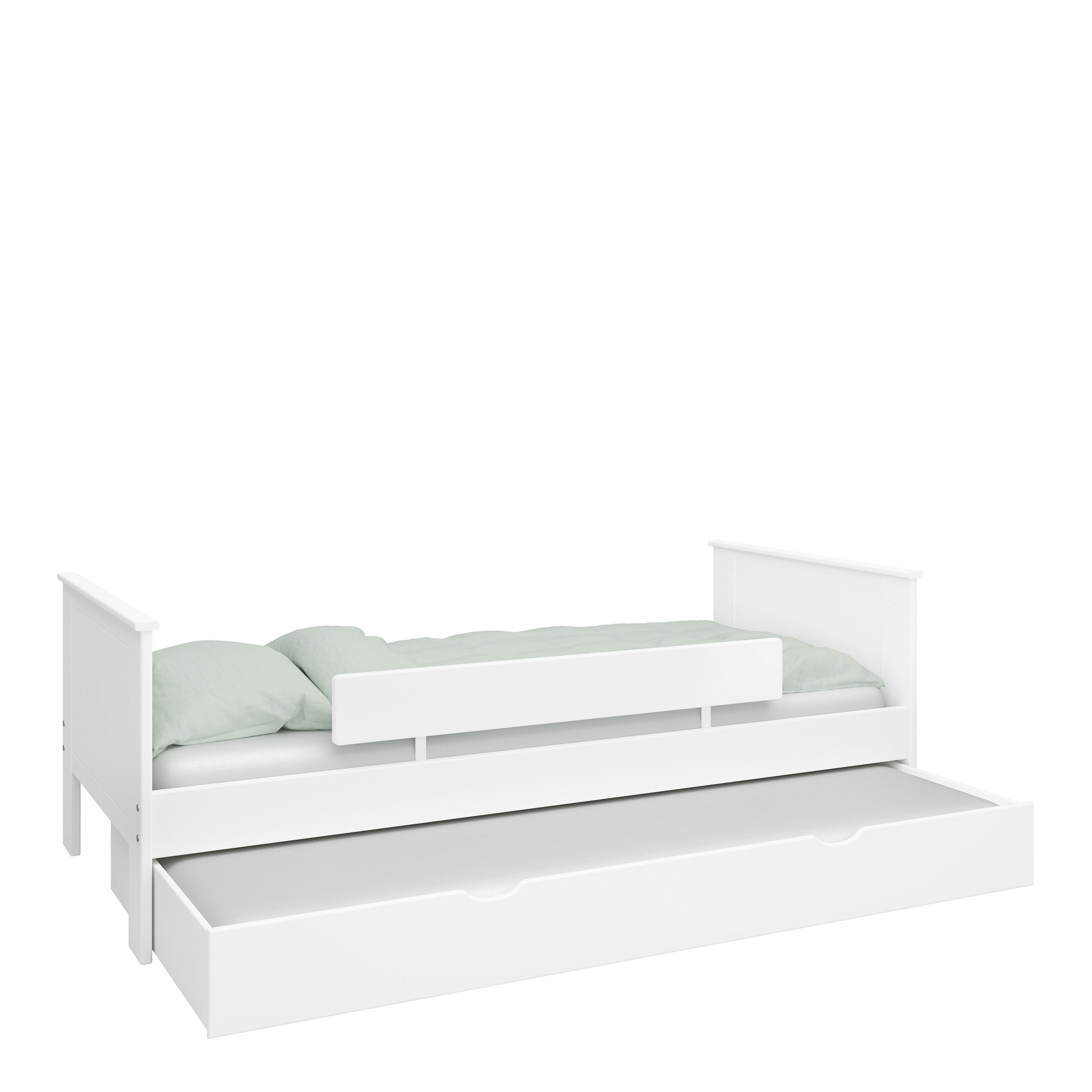 Alba Wooden Single Bed Frame White