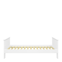 Alba Wooden Single Bed Frame White