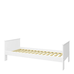 Alba Wooden Single Bed Frame White