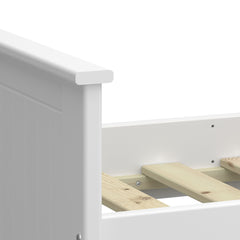 Alba Wooden Single Bed Frame White