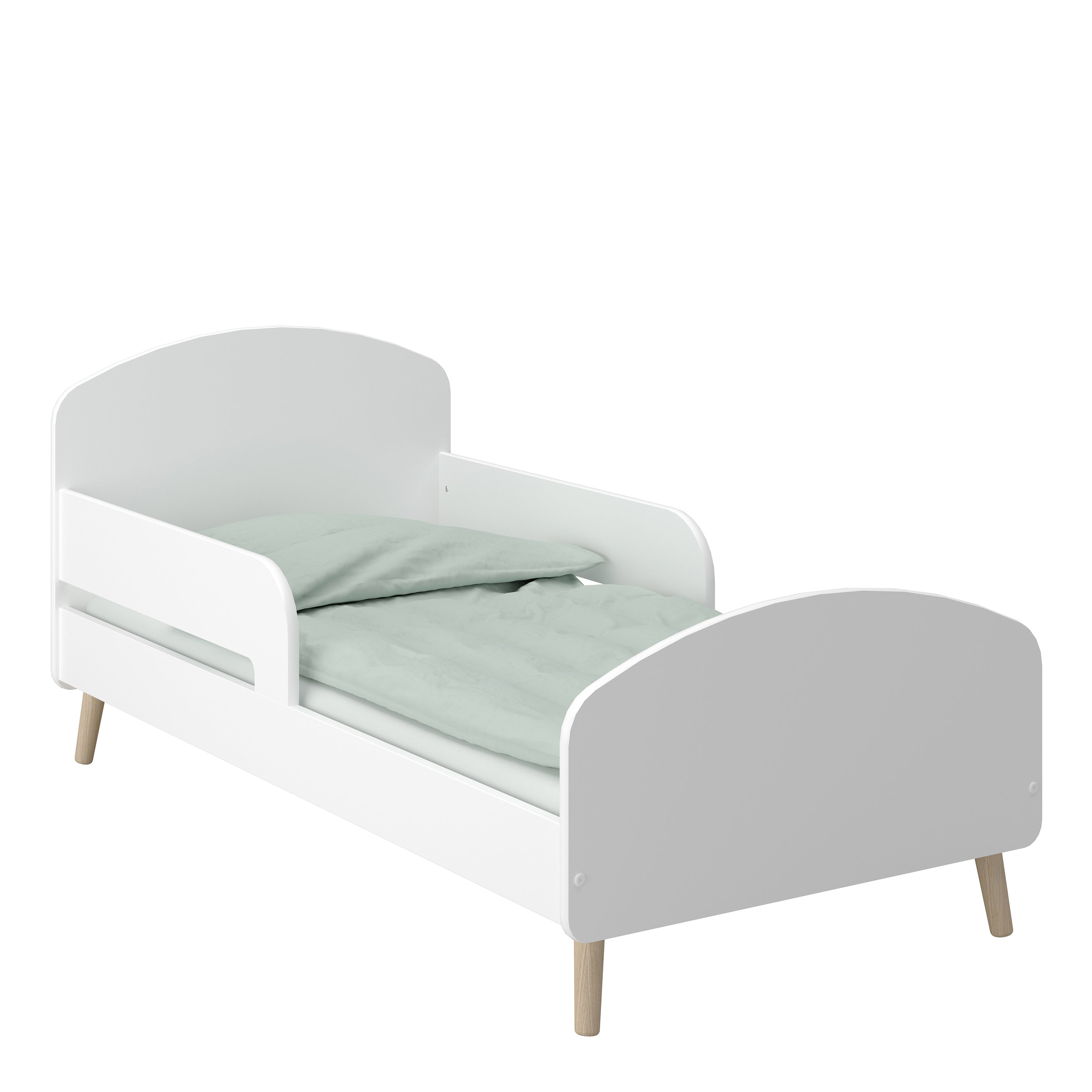 Gaia Toddler Bed 70x140 cm in Pure White