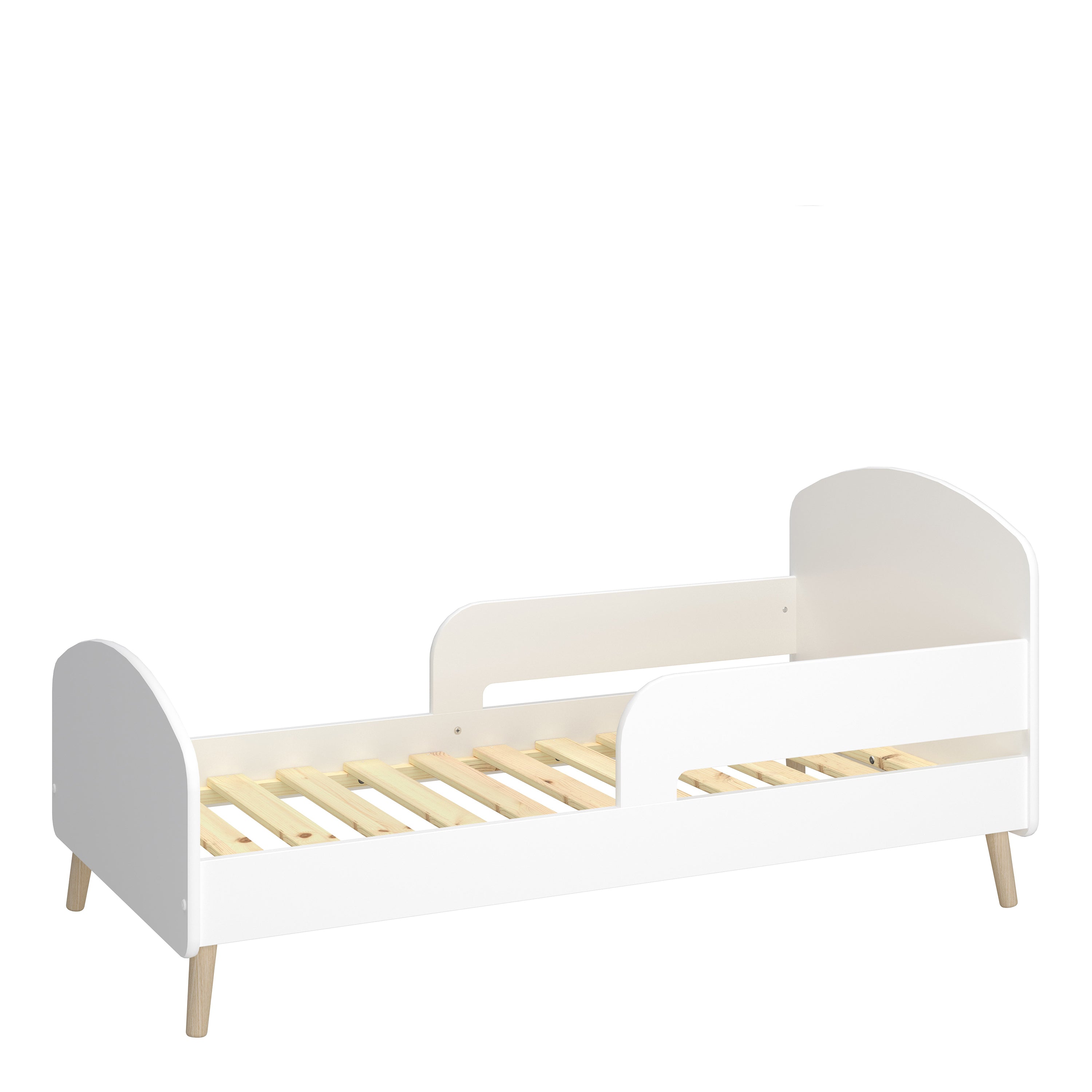 Gaia Toddler Bed 70x140 cm in Pure White