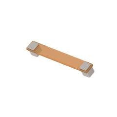 Trundle Single Bed with Underbed Drawer in Light Oak and white High Gloss (orange handles)