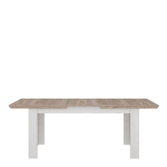 Illoppa Dining Table Extended in Oak Nelson/Snowy Oak