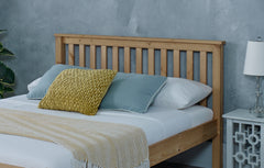Chester Traditional Design Waxed Solid Pine Wooden Bed
