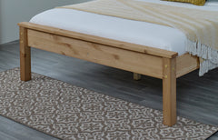Chester Traditional Design Waxed Solid Pine Wooden Bed