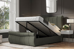 Redemore Fabric Ottoman Storage Bed Frame End Lift