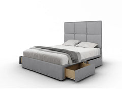 Chelsea Divan Bed Base Headboard with Low Foot-End