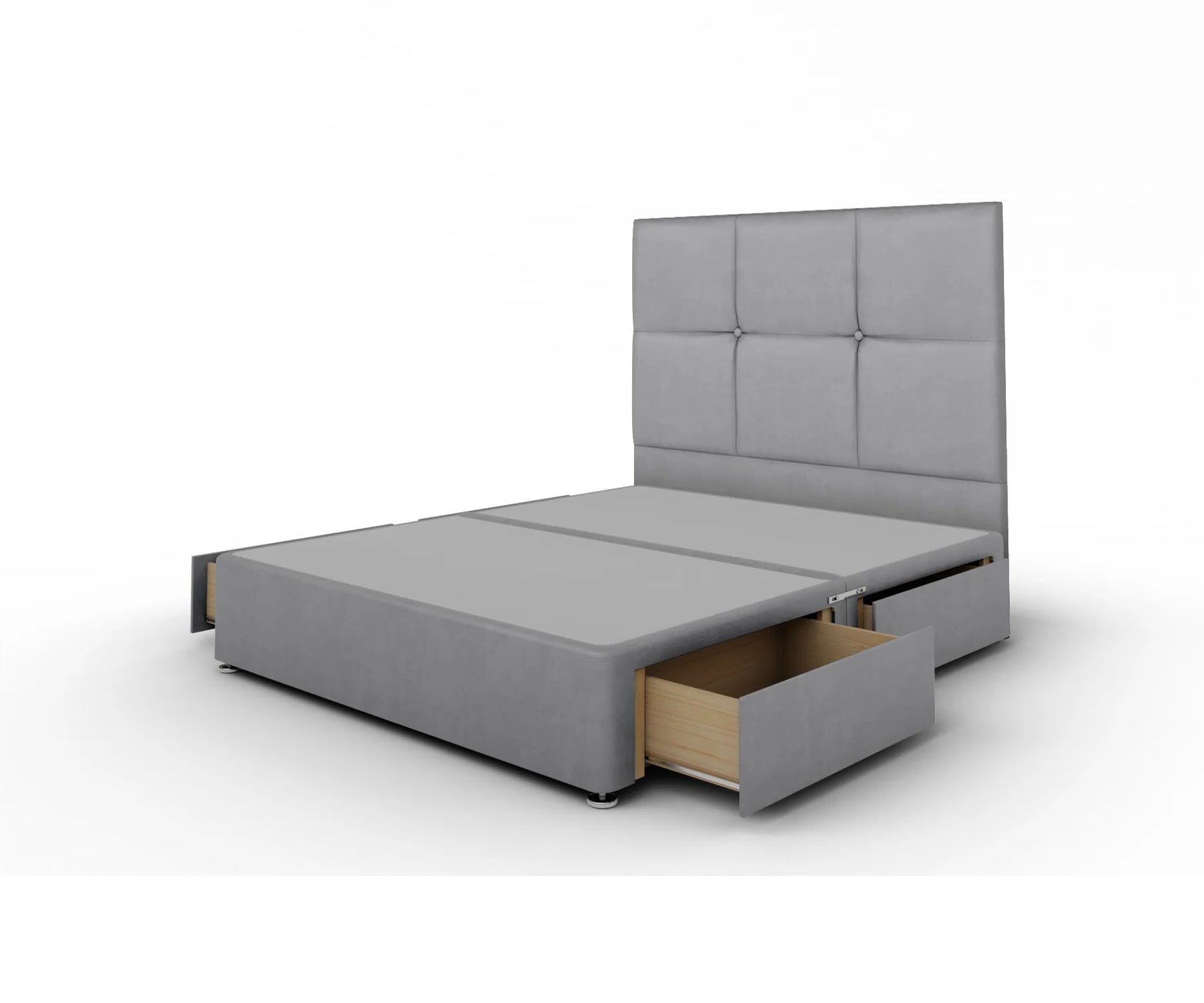 Chelsea Divan Bed Base Headboard with Low Foot-End