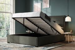 Retainer Fabric Ottoman Storage Bed Frame End Lift