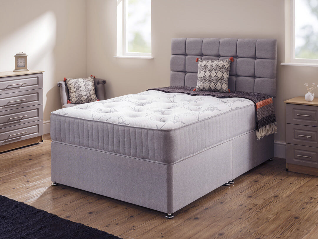 Lyon Divan Bed Set Grey