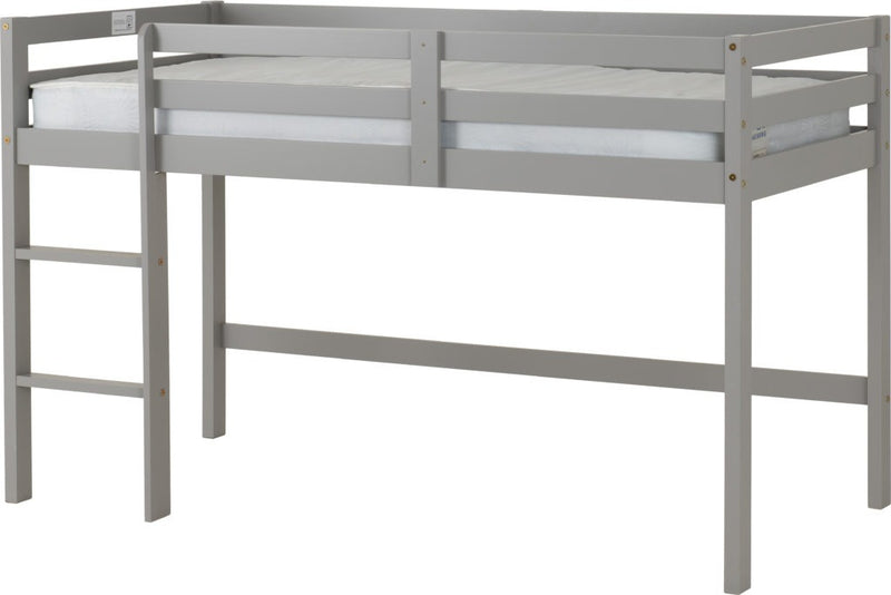 Kids Mid Sleeper Bed Grey