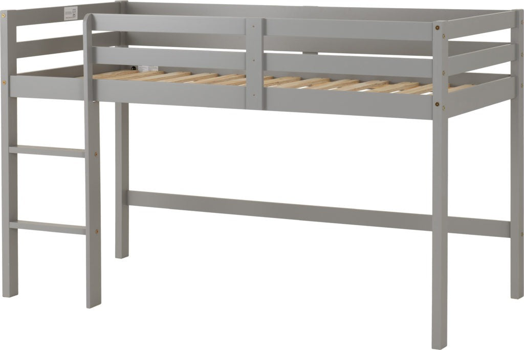 Kids Mid Sleeper Bed Grey