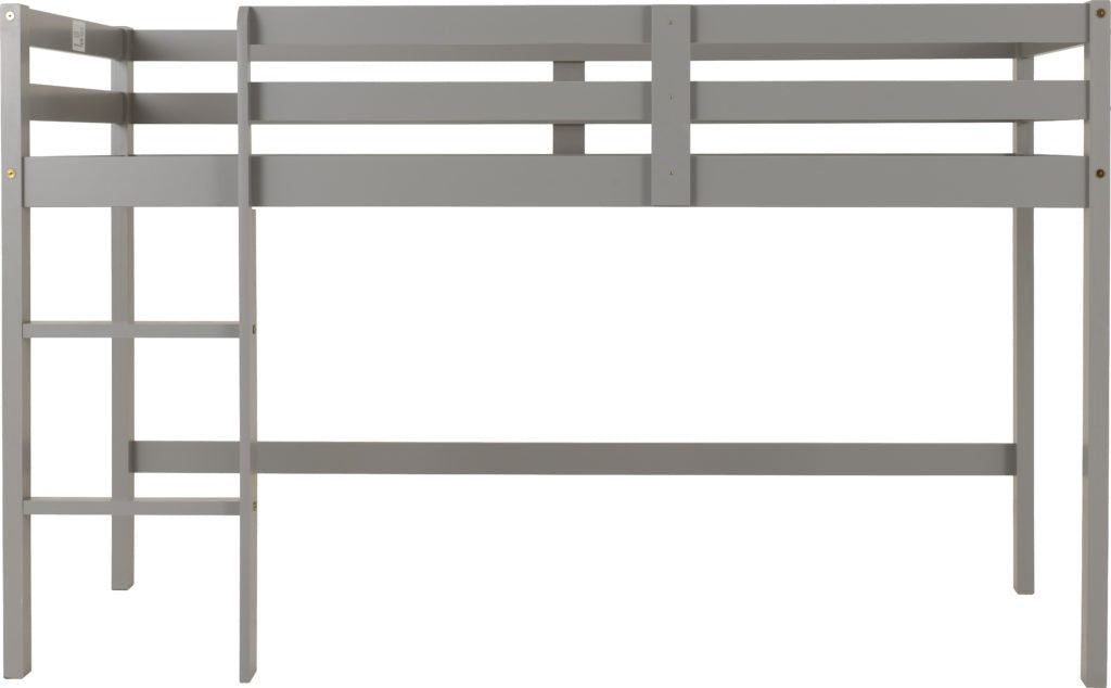 Kids Mid Sleeper Bed Grey
