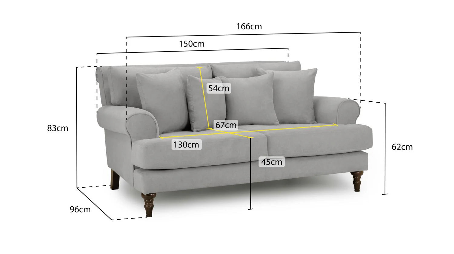 Summer Sofa 2-Seater 3-Seater 4-Seater Beige & Grey