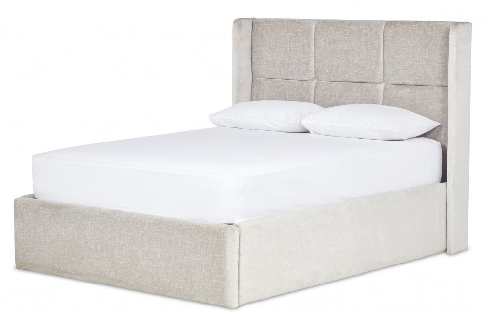 Chelsea Wing Bed Frame With Ottoman Gas Lift Storage Option Low End