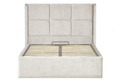Chelsea Wing Bed Frame With Ottoman Gas Lift Storage Option Low End