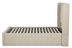 Perth Wing Bed Frame With Ottoman Gas Lift Storage Option Low End