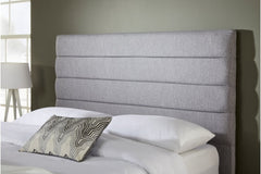 Lotus Bed Frame With Gas Lift Storage Ottoman Option - Stylish Upholstered