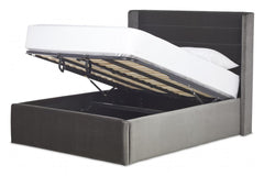 Iconic Wing Bed Frame With Ottoman Gas Lift Storage Option Low End