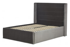 Iconic Wing Bed Frame With Ottoman Gas Lift Storage Option Low End