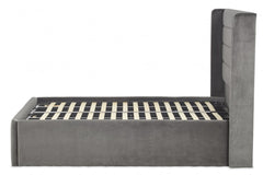 Iconic Wing Bed Frame With Ottoman Gas Lift Storage Option Low End