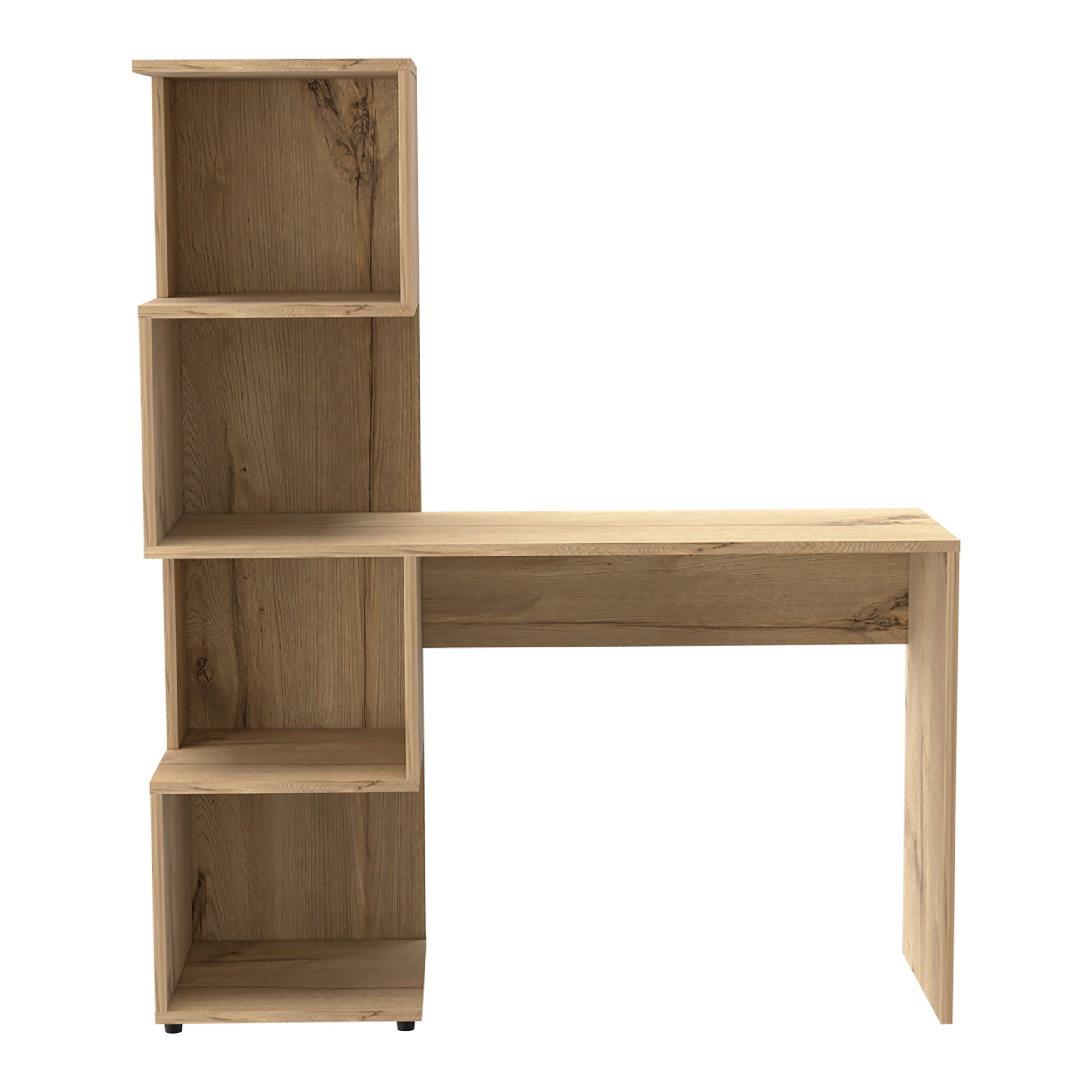 Desk With Tall Shelving Unit (Right Side)