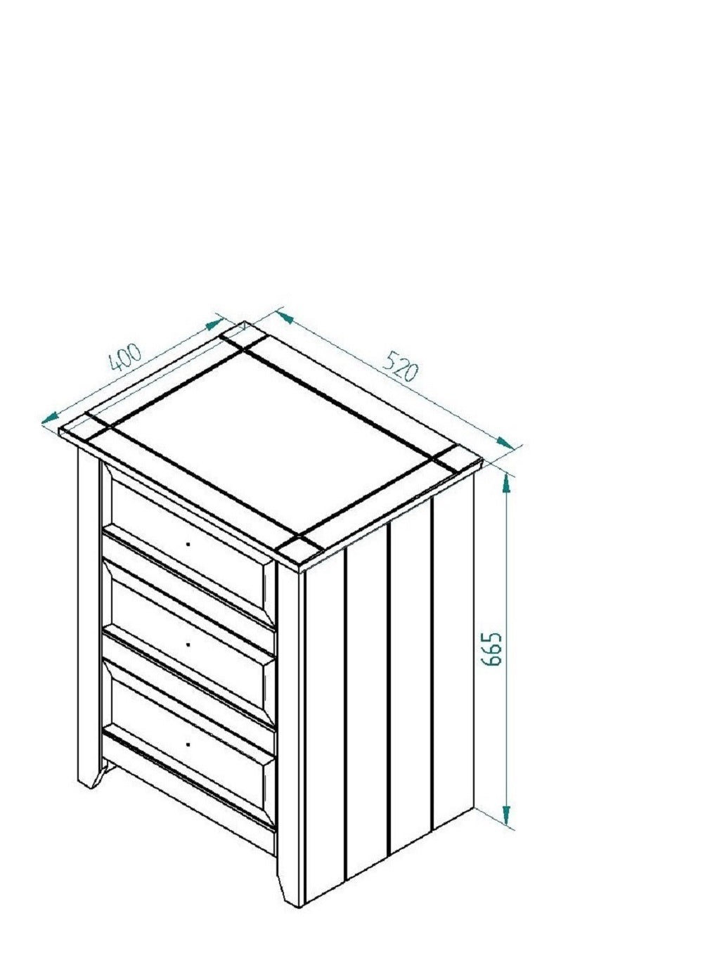 3 Drawer Home Cabinet