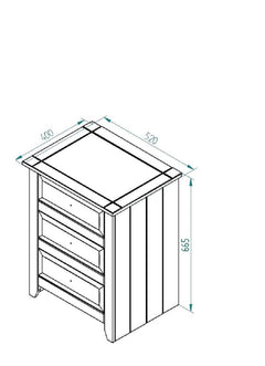 3 Drawer Home Cabinet
