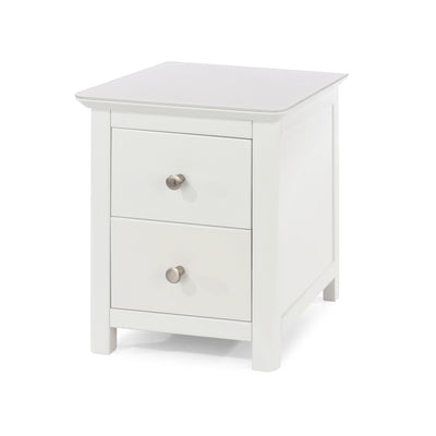2 Drawer White Cabinet