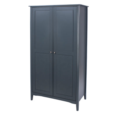 2 Door Gray Wardrobe