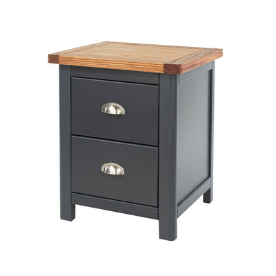 Grey Drawer Bedside Cabinet