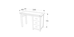 Single Pedestal Dressing Table