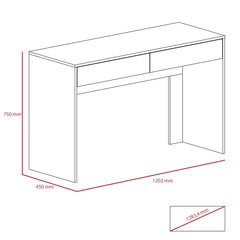 2 Drawer Wooden Desk
