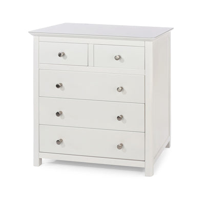 2+3 White Drawer Chest
