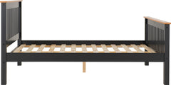 Monaco Wood 5ft King Size Bed Frame High Foot End