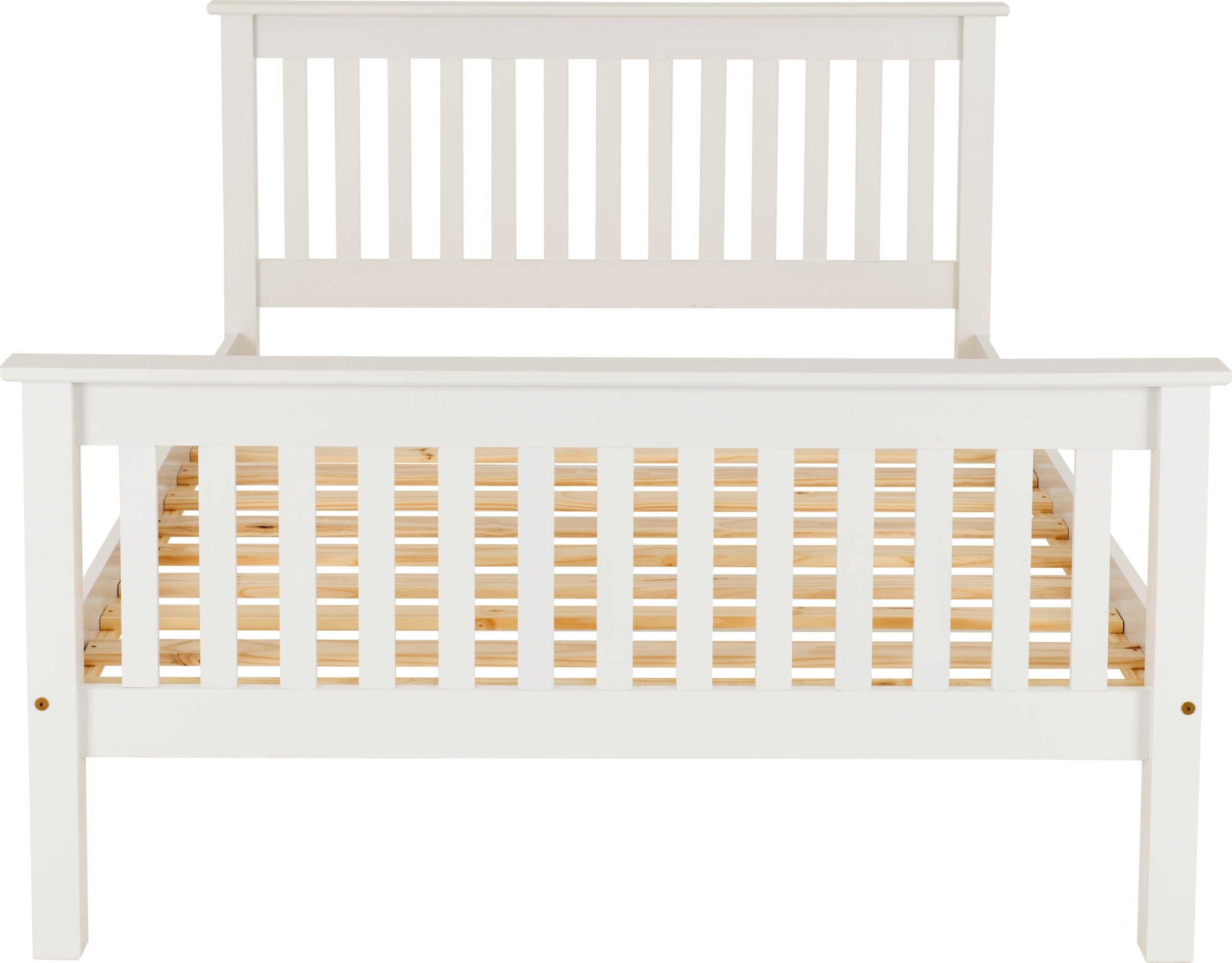 Monaco Wood 5ft King Size Bed Frame High Foot End