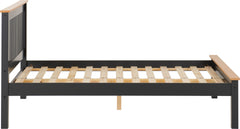 Monaco Wooden 5ft King Size Bed Frame Low Foot End