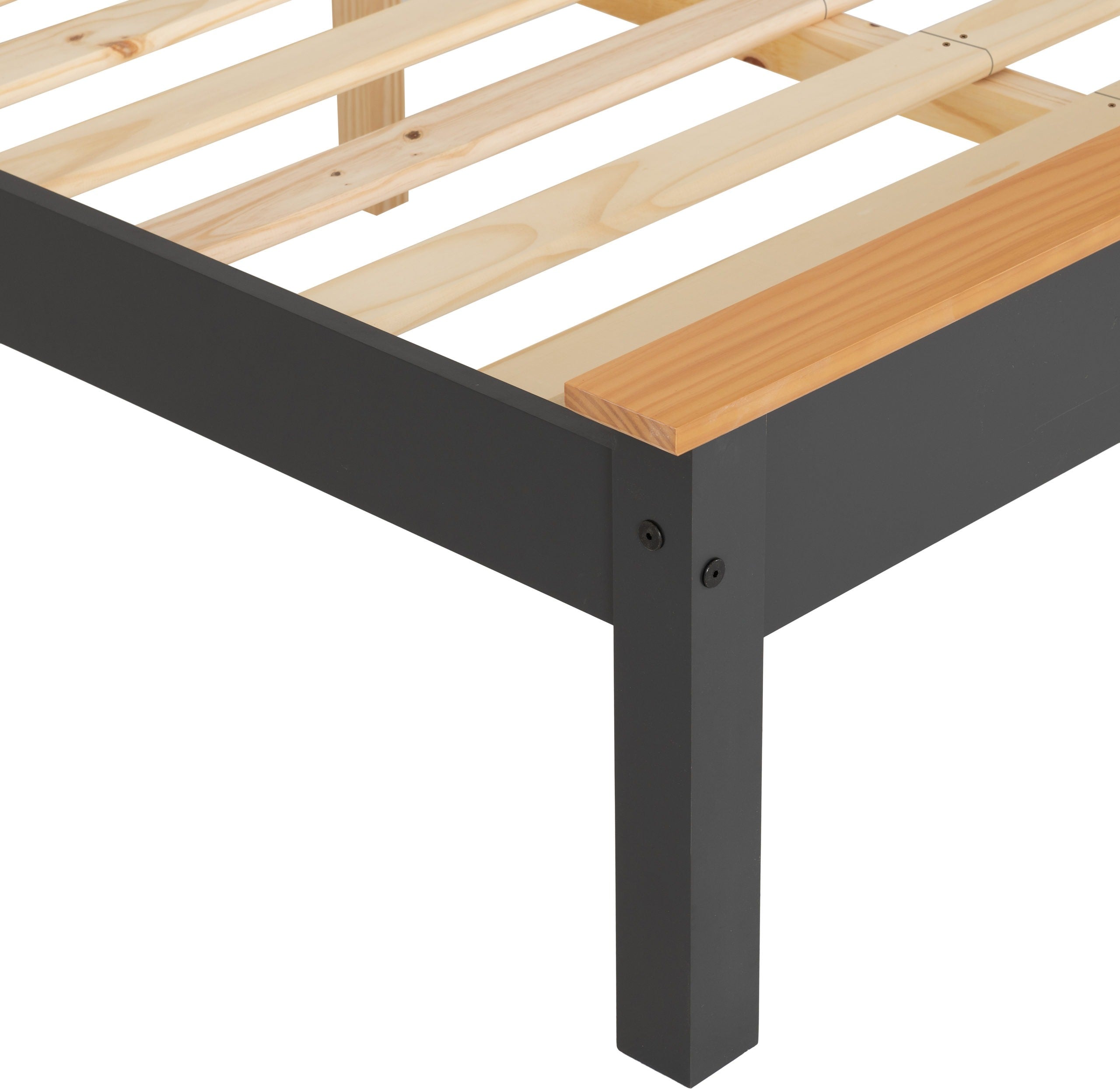Monaco Wooden 5ft King Size Bed Frame Low Foot End