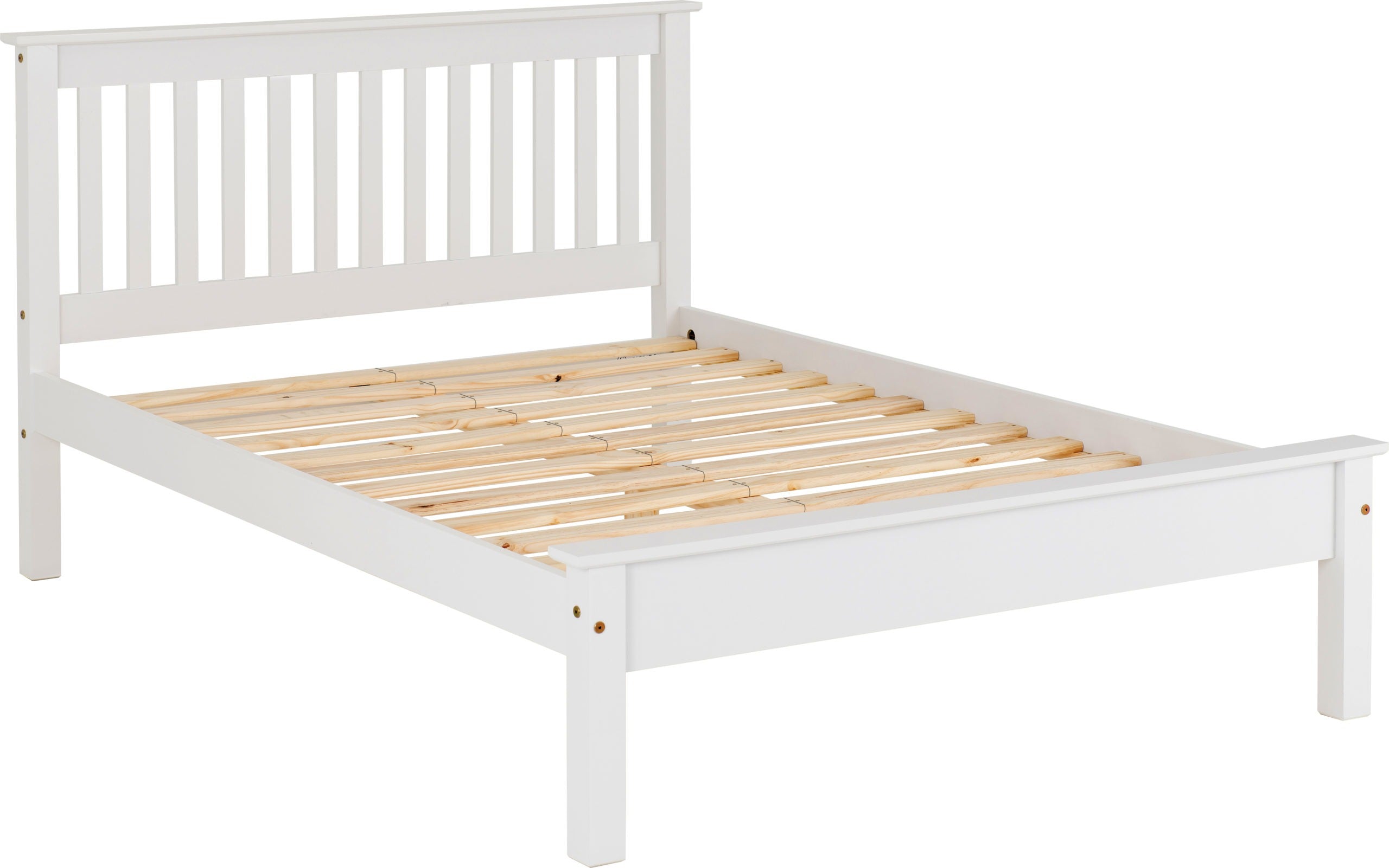 Monaco Wooden 5ft King Size Bed Frame Low Foot End