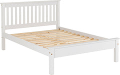 Monaco Wooden 5ft King Size Bed Frame Low Foot End