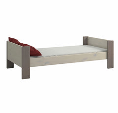 Steens for Kids Single Bed in Whitewash Grey Brown Lacquered