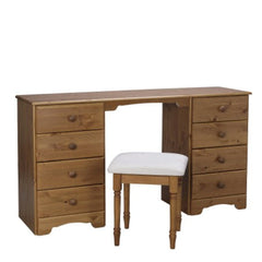 Nordic Dressing Table 4+4 Drawers + chair, Cherry