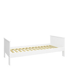 Alba Wooden Single Bed Frame White