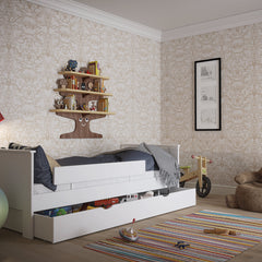 Alba Wooden Single Bed Frame White