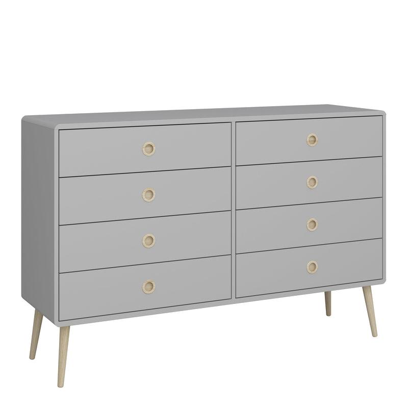 Softline 4 + 4 Wide Chest Grey