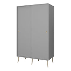 Softline Sliding 2 Dr Wardrobe Grey