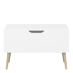 Gaia Toy Box in Pure White