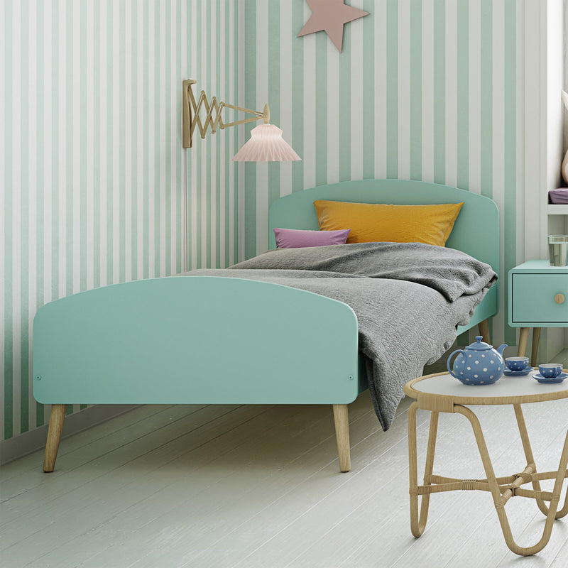 Gaia Single Bed 90x200 cm in Cool Mint